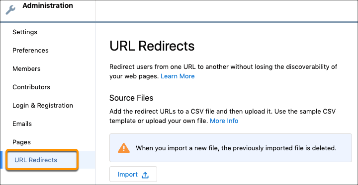 Redirecting users within Experience Cloud site